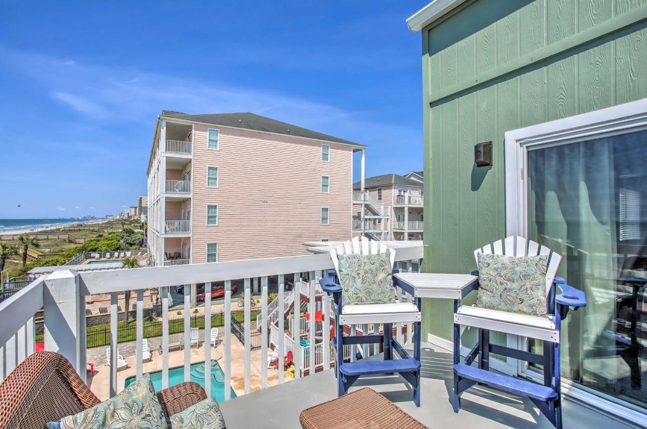 Sunny Seaside Condo With View - Walk To Beach Myrtle Beach Exteriör bild