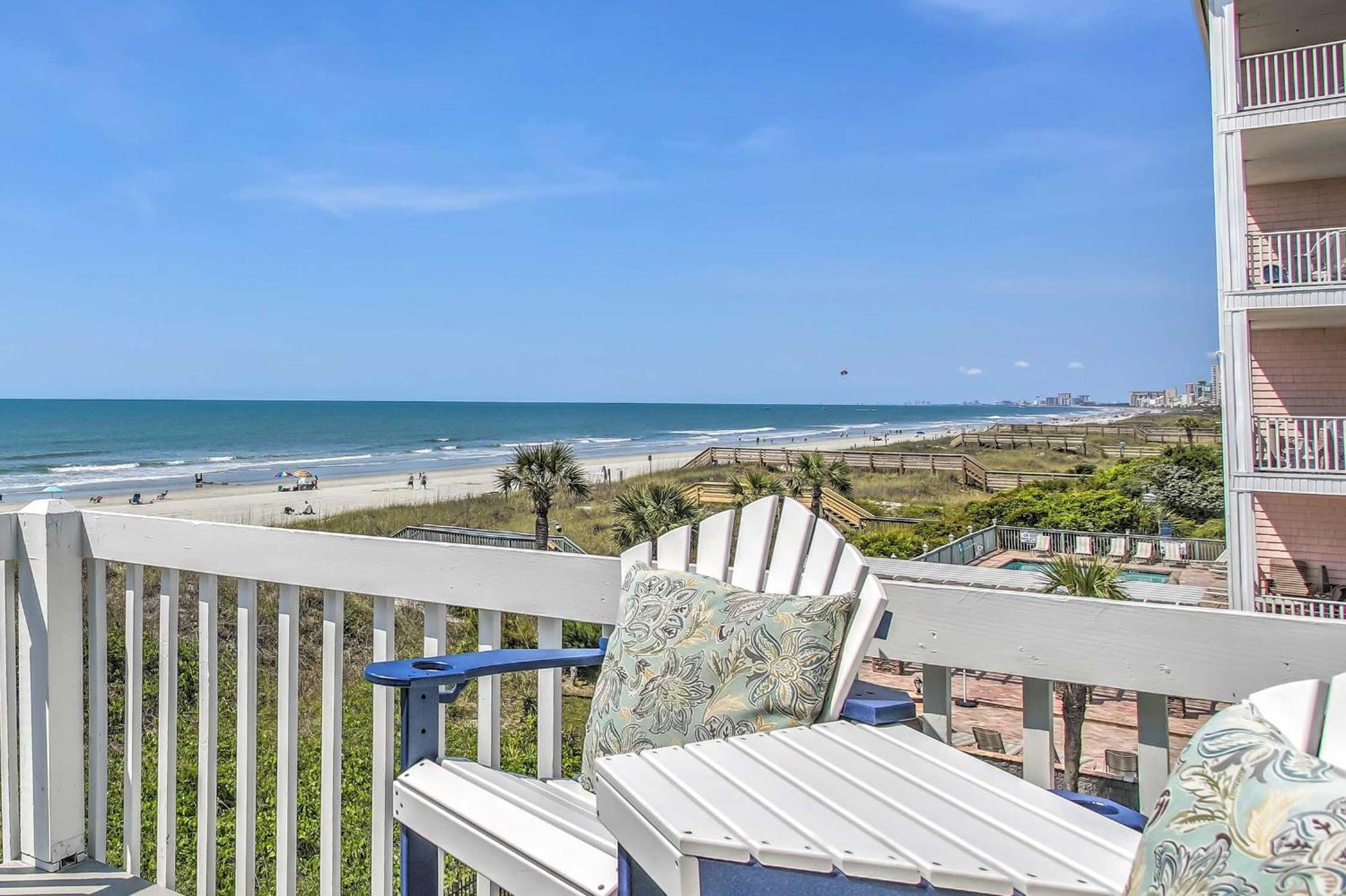 Sunny Seaside Condo With View - Walk To Beach Myrtle Beach Exteriör bild